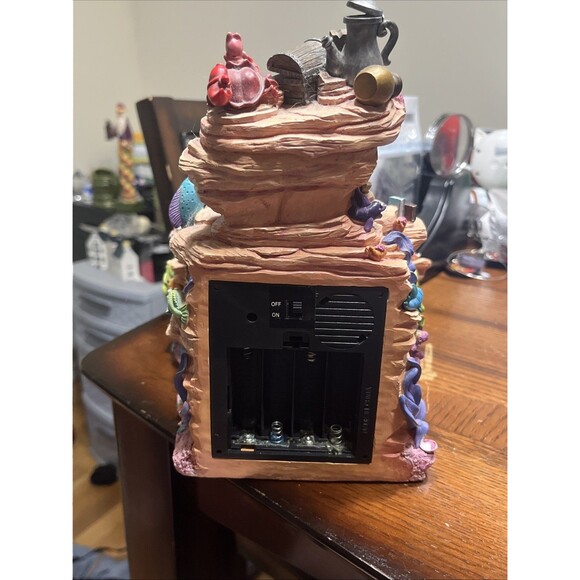 Disney The Little Mermaid Ariel Sebastian Snow Globe Fountain Works Some Damage - Picture 11 of 16